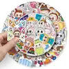 50 Peças de Adesivos Fofos de Desenho Animado Lbb Graffiti para Decorar Garrafas de Água, Capas de Celular e Cadernos