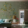 Papel de Parede de Fundo para Sala de Estar de Luxo Leve Americano Revestimento de Parede Flor de Limão Mural Decorativo Revestimento de Parede Decorativo para Quarto em Toda a Casa