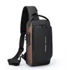 Bolso Cruzado de Pecho para Hombre Gran Capacidad USB Bolso de Cintura para Montar 2025 Nuevo Almacenamiento Resistente al Desgaste Práctico Bolso para Hombre