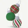 Producto Nuevo Transfronterizo, Bolas de Navidad Tejidas a Crochet Puramente Hechas a Mano para Decoración, Uso en Fiestas Navideñas, Productos Terminados Artesanales a Base de Plantas