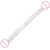 C15 Chicote Shen 56cm22 polegadas 4cm de espessura super longo dildo de cabeça dupla feminino gay puxar pênis C5 cabeça dupla