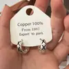 Pendientes de diseño nicho europeo y americano, irregulares, con circonita, cepillados, geométricos, cepillados, chapados en oro real, pendientes con sentido de diseño nicho
