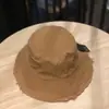 Sombrero de Pescador de Ala Ancha Lavado de Verano Vacaciones Cordón Deshilachado Protección Solar Sombrero de Sol para Mujer Tela de Mezclilla Sombrero de Cubo Plegable