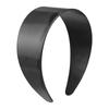 Material ABS ensanchado y alargado 6.0cm plano sin dientes diadema de lana negra embrión diadema superior craneal alta diy embrión inferior