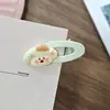 Pinza para el pelo ovalada con recorte de cachorro de dibujos animados, linda pinza para el pelo para niños, pinzas laterales para flequillo, accesorios para el pelo para la cabeza de niña