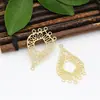Accesorios para joyería DIY cobre fundido color retención oro y plata conector multi-colgante pendientes vintage coreanos materiales hechos a mano