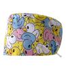 Gorro quirúrgico de dibujos animados para quirófano, estampado, algodón puro, ajustable con hebilla, gorro para mujer con cinta y toalla para el sudor, gorro de médico, farmacia, enfermera