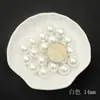 Contas Soltas ABS Brancas de Alto Brilho Sem Furo 2-18mm para Maquiagem Artesanal DIY Caixa de Armazenamento Material Decorativo