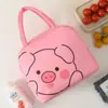 Bolsa Térmica de Tela Oxford, Hielo Espeso, Bolsa Portátil de Lonchera de Dibujos Animados, Bolsa de Almuerzo para Estudiantes y Trabajo, Bolsa de Picnic de Oxford para Mantener Fresco