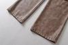 Pantalones de trabajo de cuero de talle bajo retro europeo y americano, lavado cepillado de industria pesada, estilo urbano para mujer, holgados casuales con bolsillos tridimensionales