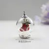 Criativo Papai Noel Árvore de Natal Boneco de Neve Cobertura de Vidro Transparente Pingente Série de Natal Chaveiro Pingente de Presente