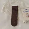Meias Femininas de Outono e Inverno Novas, Sem Costura, Comprimento Médio da Panturrilha, Meias Folgadas, Meias Femininas Tendência Estilo Ins, Versão Coreana Japonesa com Estampa Floral, Meias Longas