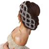 Diadema de novia hecha a mano con diamantes de imitación, trenzada, estilo cruzado y curvado, accesorio para vestido DZ008