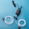 Bomba de Aire para Mini Acuario USB, Aireador de Oxígeno Portátil Ultra Silencioso con Piedra de Aire Simple y Doble