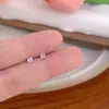 Pendientes Coloridos de Zirconia Minimalistas de Lujo Ligero de Nuevo Estilo, Diseño de Nicho con un Toque de Alta Gama, Pendientes Versátiles y Frescos