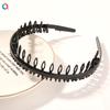 Qiyue Venta Caliente Aro para Cabello Ondulado de PC Diadema para Lavado de Cara con Agujero para el Cabello Antideslizante Dentado Pinza de Pelo de Gama Alta Yiwu Accesorios para el Cabello al por Mayor