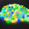 Cubos de Gelo Luminosos Ecológicos em Formato, Pedras Fluorescentes Coloridas, Areia para Fundo de Aquário, Acessórios de Decoração para Aquário Atacado