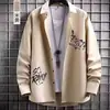 Chaqueta de trabajo estilo americano para hombre, primavera y otoño 2026, inspiración japonesa, elegante y moderna, casual estilo Hong Kong, sensación de alta gama, camisa retro holgada