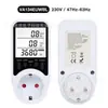 3680W Medidor de Faturamento com Monitoramento Inteligente Novo Medidor de Energia Tomada Detector de Tensão Corrente Potência Registro de Custo