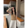 Chaleco de Punto MMC Lino Tencel Cuello de Muñeca 2026 Verano Sentido del Diseño Estilo Coreano Top sin Mangas 62M61105
