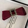 Sentido de ouro tridimensional preto quadrado diamante veludo laço grampo de cabelo cabeça meia gravata grampo de cabelo luz cocar de luxo grampo de cabelo