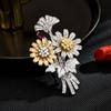 Broche de flor de industria pesada de Europa y Estados Unidos, accesorios de ramillete de abrigo de lujo de alto sentido, una generación de cabello