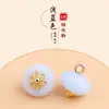 Botões Coloridos de Veludo em Formato de Flor Estilo Chinês Qipao Hanfu Camisa Jaqueta de Tricô Vestido Botões Redondos Chineses