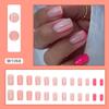 Piezas de arte de uñas con estilo de comercio exterior europeo y americano, pequeñas, frescas, lindas, multicolores, armadura de desgaste, sentido avanzado, parche de uñas postizas