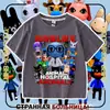 Nueva camiseta de manga corta para niños del juego de Roblox Animal Hospital, top moderno