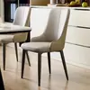 Silla de Comedor de Lujo Ligero Estilo Italiano para el Hogar, Silla Moderna Casual con Respaldo, Silla Gruesa Suave Acolchada para Restaurante de Hotel Comercial, Silla para Hotel Comercial