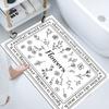 Alfombrilla Absorbente Suave de Tierra de Diatomeas Alfombrilla para Piso de Baño Alfombrilla de Entrada para Baño Inodoro Alfombrilla para Puerta Alfombrilla Antideslizante Absorbente de Secado Rápido