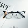 Nueva Moda para Hombre Negocios Montura Cuadrada Ceja Estante Montura de Gafas Tendencia de Moda Mismo Estilo Xiaohongshu Aleación Montura Completa