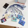 Portatarjetas con puntada horizontal para autobús, metro, tarjetas de comida, gafetes de identificación, cordón para el cuello de Stitch, permiso de trabajo, portatarjetas de control de acceso