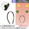 Base de Diadema Negra de 1.3 cm con Cuernos y Dientes Rosa Cartel Primavera Base de Diadema Adorno DIY Hebilla para el Cabello