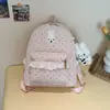 Mochila Nueva Estilo Coreano Dulce y Sencilla, Mochila Linda de Conejo con Puntos, Mochila de Aspecto Elegante para Viajes Diarios y Uso Estudiantil