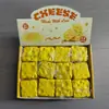 Juguete de Apretar Popular Transfronterizo para Aliviar el Estrés: Cubo de Hielo, Panecillo, Queso, Barra de Mantequilla, Juguete de Apretar Realista de Frutas y Comida