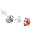 Aretes de plata de ley, productos de fábrica de origen, plata tailandesa, nuevos aretes, joyería de plata S925, aretes de ágata roja para mujer