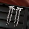 Pendientes de Plata Bañados en Oro Real con Aguja de Plata, Lazo y Borla, Diseño de Nicho, Estilo de Lujo Ligero, Pendientes Versátiles Elegantes y de Moda