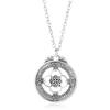 Suministro transfronterizo AliExpress Personalidad Retro Campo de batalla antiguo Legendario Colgante de joyería Collar de cardo escocés nórdico