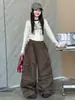 Conjunto Casual para Niña 2026 Otoño Nuevo Estilo: Camiseta de Manga Larga con Estampado de Letras y Pantalones Cargo para Niños Mayores