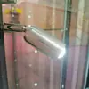 Vitrina de cristal con luces, transformador de bajo voltaje, opciones de luz blanca y luz cálida, altura ajustable para las luces