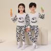 Pijamas para niños Algodón puro Ropa y pantalones de otoño para niños Set de ropa interior térmica para bebés para niñas Suéter básico de algodón para niños pequeños