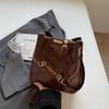 Bolso vintage para mujer, de alta gama, tipo cubo, estilo occidental, combinable, bandolera de hombro, 2025