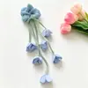 Novo Estilo Doce e de Conto de Fadas Flor Tulipa Fita Elástico de Cabelo para Rabo de Cavalo do Dia a Dia, Acessório de Cabelo da Moda