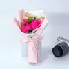 Ramo de jabón al por mayor Regalo de San Valentín Día de la Madre rosa Clavel cielo estrellado ramo de combinación creativa