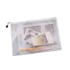 Bolsa de archivo de malla con cremallera de gran capacidad A5 de plástico PVC al por mayor A3 almacenamiento de archivos datos de examen prenatal bolsa de almacenamiento A4