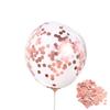 Globo transfronterizo de 12 pulgadas multicolor de papel de aluminio confeti lentejuelas globo decoración de boda lentejuelas burbuja decoración globo