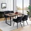 Cuero Impermeable y a Prueba de Aceite Sin Lavar Transfronterizo Elástico Hotel Mesa y Silla de Comedor Silla de Comedor Occidental para el Hogar