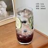 Taza de té de frutas para restaurantes de celebridades de Internet de Ins Wind, taza de vidrio para beber, bebida fría, jugo, mojito, taza de té con leche