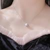 Collar de plata 925 estrella textura cepillada Mori Plata Esterlina Colgante para mujer joyería de plata japonesa y coreana